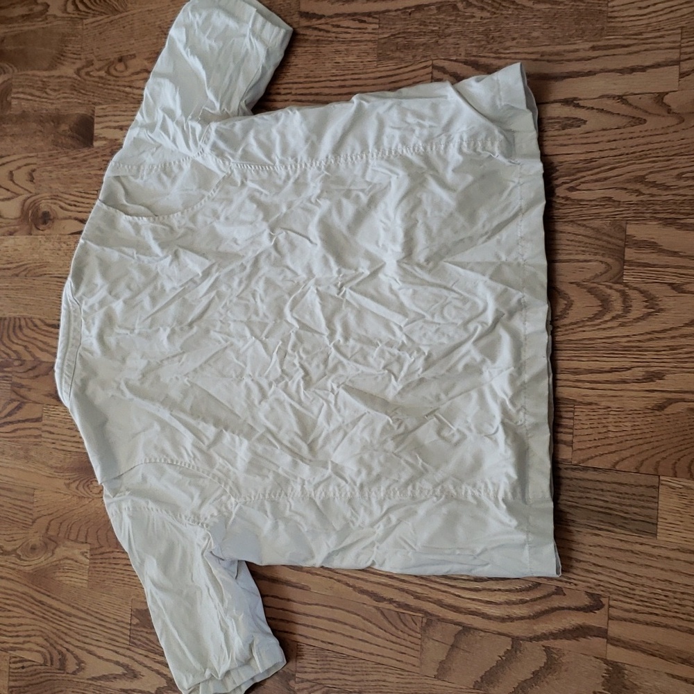 (M) Antigua Neutral Short Sleeve Jacket Gorpcore Hiking Nordic - Picture 7 of 7